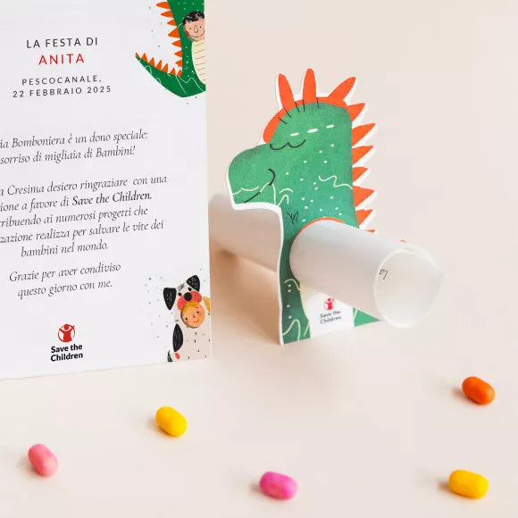 Pergamena a tema Animaletti stampata su carta Fedrigoni.